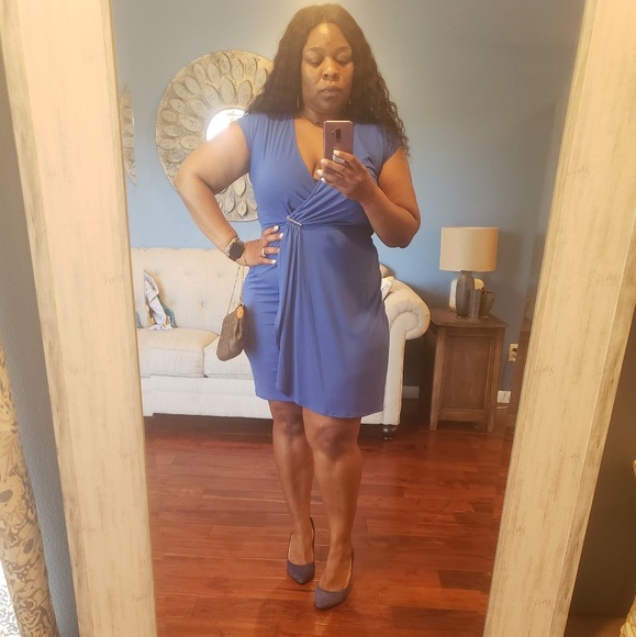 Blue Michael Kors Dress (Size L) - Picture 5 of 6